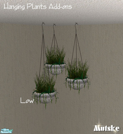 Sims 2 — Maxis Plants Add-ons III - Hanging Planter I by Mutske — 