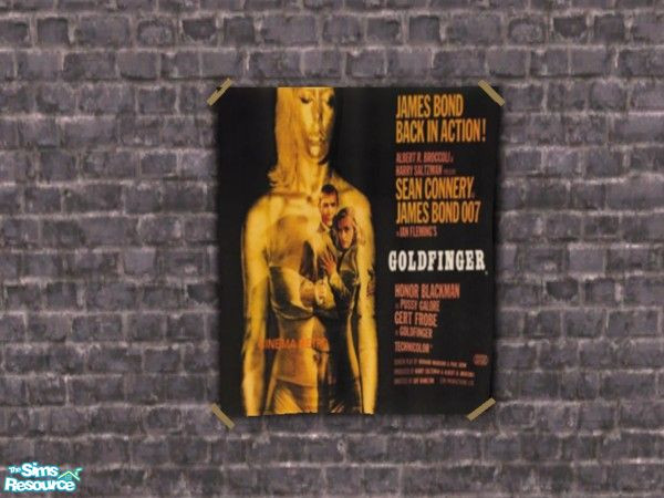 Sims 2 — Summer of 64 Posters - Goldfinger by drewsoltesz — Recolour of the Sims 2 poster, \'Civic Idol\' these are two
