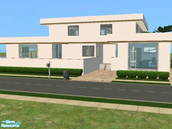 Sims 2 — Clyde Avenue by skagrl7250 — 3 bedrooms, 3 bathrooms, office, living room, family room, pool, hot tub. 