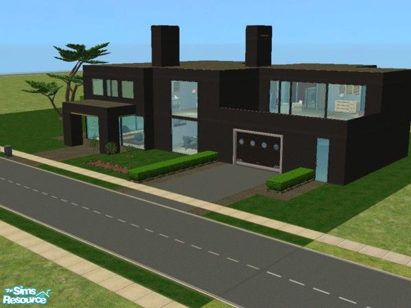 Sims 2 — Upta Drive by skagrl7250 — 2 bedrooms, 2 bathrooms, office, living room, family room, garage/workshop, pool. 