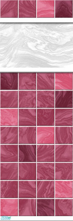 Sims 2 — Studio K Marble - Mulberry by StudioKhagerks — 