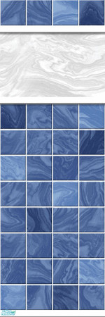 Sims 2 — Studio K Marble - Dark Cornflower by StudioKhagerks — 