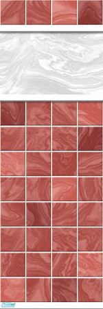 Sims 2 — Studio K Marble - Coral by StudioKhagerks — 