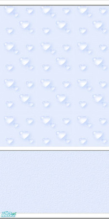 Sims 2 — Gelled Hearts Wallpaper - Babytweetums4-gelledheartswallpaperblue by babytweetums4 — Gelled Hearts Wallpaper in