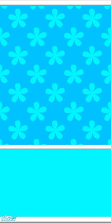 Sims 2 — Groovy Flowers in Blue - Groovyflowersbluewallpaper2 by babytweetums4 — Groovy Flowers Wallpaper #2.