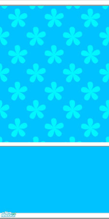 Sims 2 — Groovy Flowers in Blue - Groovyflowersbluewallpaper by babytweetums4 — Groovy Flowers Wallpaper.