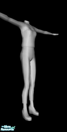 Sims 2 — mesh_lcmteentankwedge by Grizzelda — This mesh is for teen girls. Feel free to recolor with credit. Have fun! As