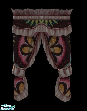 Sims 2 — D2DTC100 Living Room - Curtain by D2Diamond — Village People