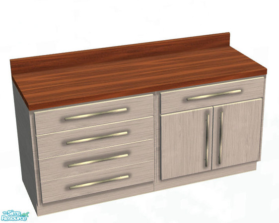 Sims 2 — Hanover Kitchen Recolors - Oak Countertop 2 by sim_man123 — Oak recolor (2) of my Hanover Kitchen Countertop.