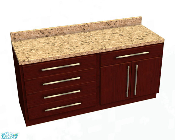 Sims 2 — Hanover Kitchen Recolors - Peach Countertop by sim_man123 — Peach colored granite recolor of my Hanover Kitchen