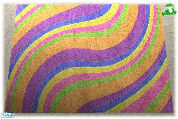 Sims 2 — Rainbow Mission Toddler Room Rug by frogger1617 — Meshes By Earthgoddess at Natural Sims. You need to go to 3