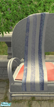 Sims 2 — Outdoor 2009 white - Blanket blue by ShinoKCR — 