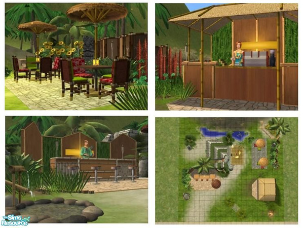 Sims 2 — The Oasis of tall Palm by Gucio1992 — There is no place like this on the all Twikkii Island. Exotic drinks and