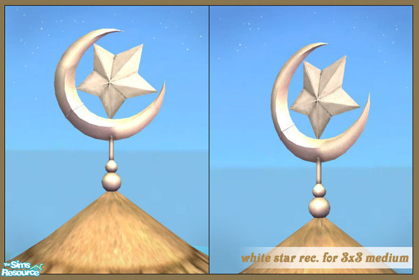 Sims 2 — Crescent Symbol - white star rec. for 3x3 medium by senemm — A set of 9 different sized crescent moon symbols
