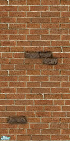 Sims 2 — Old Manor Brick-2_Accent-1 by debitcard — Restored old manor brick with mocha stone accents. Works with my \'Old