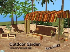 Sims 2 — Outdoor African Garden by TheNumbersWoman — Texture Challenge 138, hosted by Moi\'! This is a new set for your