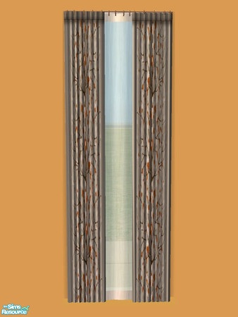 Sims 2 — Tane Living - Curtain 06 by Shakeshaft — Part of the first recolours of the Tane Living Set, set comprises of