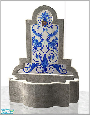 Sims 2 — morrocan wrought iron set - B43 Moroccan Fountain Bluetiles by Birgit43 — 