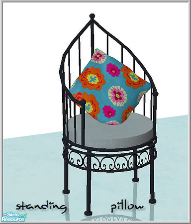 Sims 2 — morrocan wrought iron set - B43 Vintage Chair Pillow Diagonal by Birgit43 — 