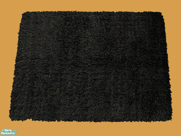 Sims 2 — Tane Living - Rug Black by Shakeshaft — Part of the first recolours of the Tane Living Set, set comprises of