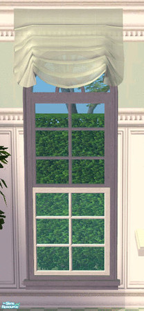 Sims 2 — JSF Nouveau Kitchen in Seafoam Roman Shade by lisa9999 — A pale seafoam roman shade.