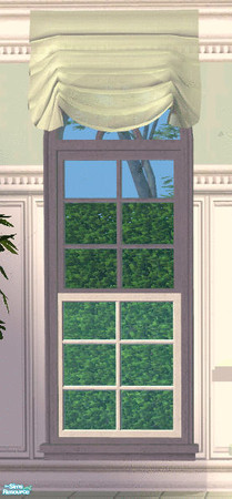 Sims 2 — JSF Nouveau Kitchen in Soft Sage Roman Shade by lisa9999 — A pale soft sage roman shade.