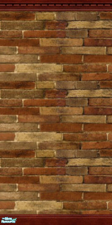 Sims 2 — Cafe Brick Wall  by simromi — Cafe Brick wall gives any room that old world feel.