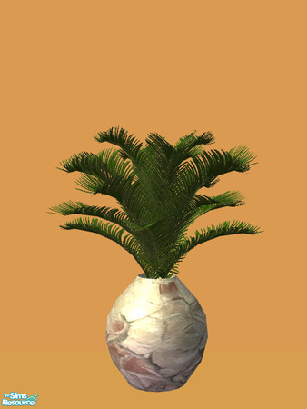 Sims 2 — Tane Living - Palm Pot - 01 by Shakeshaft — Part of the second recolour of the Tane Living Room, set comprises