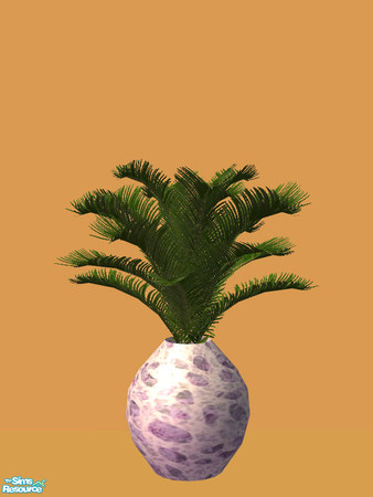 Sims 2 — Tane Living - Palm Pot - 02 by Shakeshaft — Part of the second recolour of the Tane Living Room, set comprises