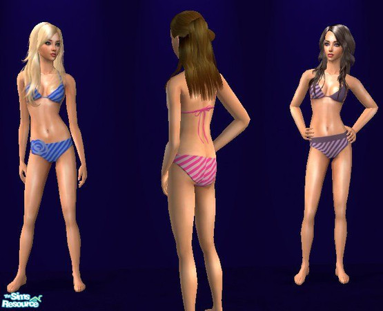 Sims 2 — Collection - Snazzy Bikini Set by twin2162 — This Set is a collection of snazzy bikinis to give your swimwear a