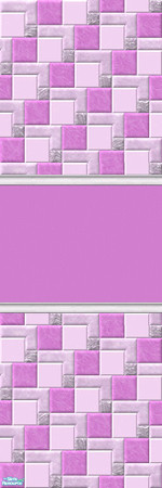 Sims 2 — D2DTetris Wall Set I - Orchid by D2Diamond — ...