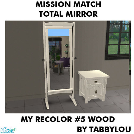 Sims 2 — TL - MM TotalMirrorFloorMirror Recolor05Wd by TabbyLou — My Recolor #5 Wood Recolor of the Total Mirror (Floor