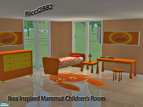 Sims 2 — Ikea Inspired Mammut Bedroom by TheNumbersWoman — Another Ikea Inspired Children\'s set. This is a small one,