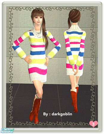 Sims 2 — Pretty Lady\'s Cardigan Set - Af-cardigan-3 by darkgoblin — 