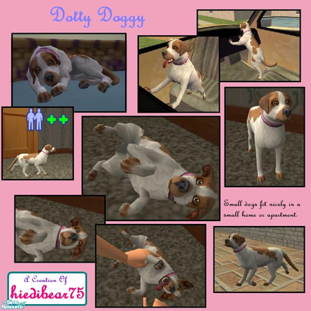 Sims 2 — Dotty Doggy by hiedibear75 — She\'s sweet & petite. Dotty Doggy is an adorable beagle cocker spaniel mix.