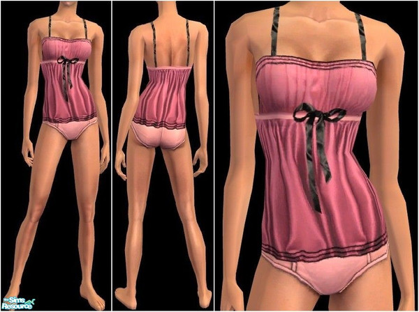 Sims 2 — JPayafundies25 - pink by juttaponath — Undies for adults and young adults. No mesh or expansion pack required.