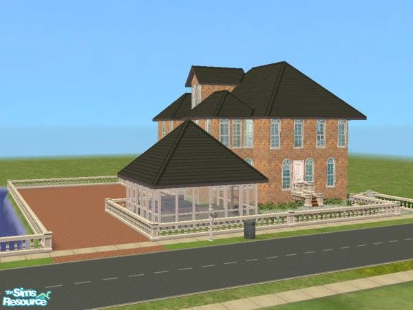 Sims 2 — Springfield Manor by Crayonz — Springfield Manor is one of my first houses. Its a spacious residence that is