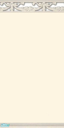 Sims 2 — NK PI Ribbon Shadow - Off White by MoMama — Off White paint is topped by a shadow molding of celebratory ribbons