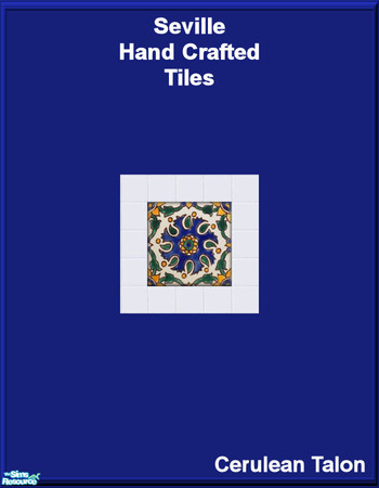 Sims 2 — Seville Wall & Floor Tiles - Seville And White Floor Tiles by Cerulean Talon — Mediterranean elegance in