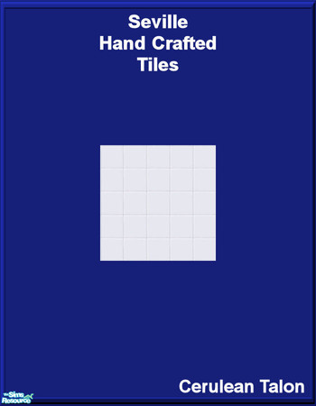 Sims 2 — Seville Wall & Floor Tiles - White Floor Tiles by Cerulean Talon — Basic white tiles that will complete