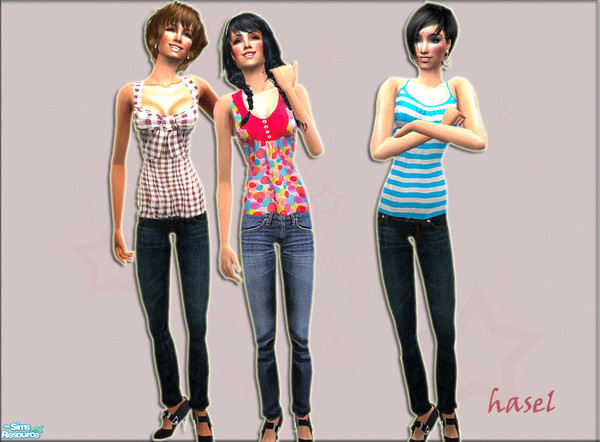 Sims 2 — HS Set -25- by hasel — 3 outfit for the summer.. Enjoy..
