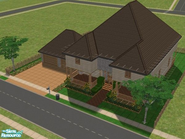 Sims 2 — 500 Taylor Lane by ataylor69 — Four bedrooms and a bath upstairs; kitchen, dining and two extra rooms