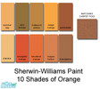 Sims 2 — Sherwin Williams Orange Collection by rebelxgirl — 10 shades of orange from the Sherwin-Williams paint