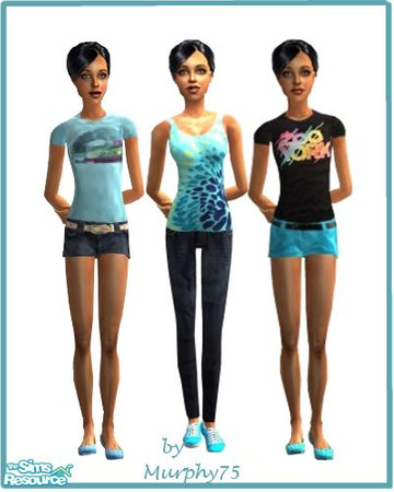 Sims 2 — So Blue - SR 8 by Murphy75 — Stylish new outfits for teens!