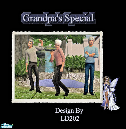 Sims 2 — Grandpa\'s Speical by LD202 — 3 new recolors for grandpa