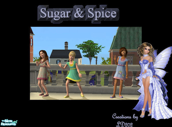 Sims 2 — Sugar & Spice by LD202 — there are 3 new little girls dresses