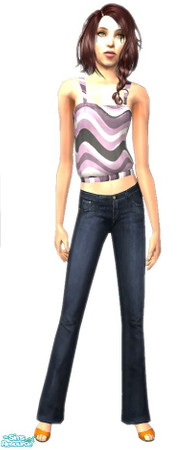 Sims 2 — Fashion Foward for Teens - Violet by Grizzelda — This cute outfit is perfect for school or just a day at the