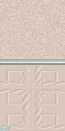 Sims 2 — PPC - Mottled Panelled Walls Set - Brown by shadow66 — From my \'Pale Pastels Collections\' - this is one from a