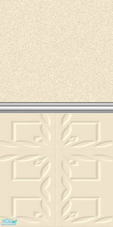 Sims 2 — PPC - Mottled Panelled Walls Set - Cream by shadow66 — From my \'Pale Pastels Collections\' - this is one from a