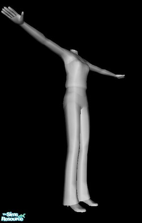 Sims 2 — Mesh_lcm_Teentanknjeans by Grizzelda — This mesh is a reworking of one of my adult meshes. Make sure to grab at